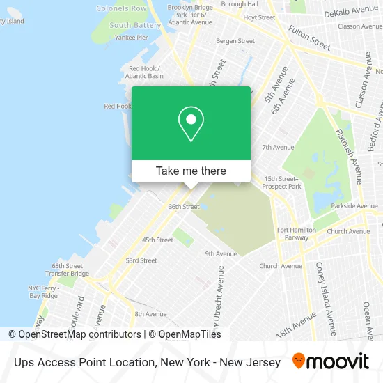 Ups Access Point Location map
