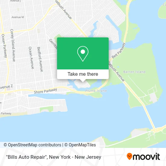 "Bills Auto Repair" map