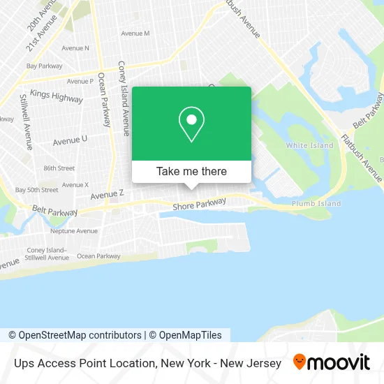 Ups Access Point Location map