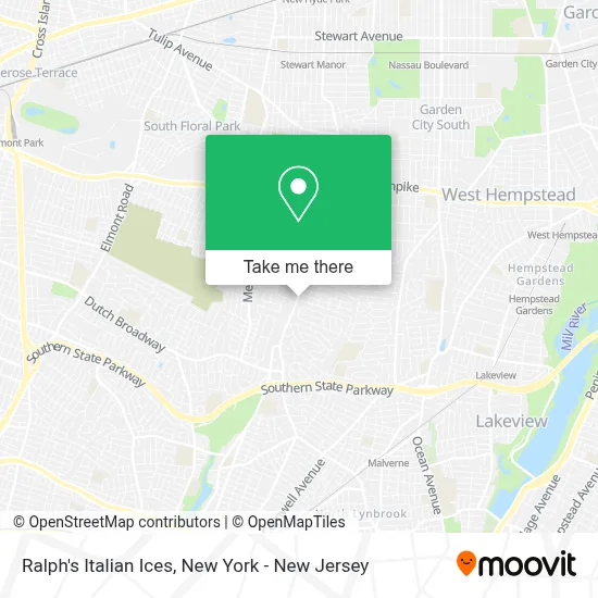 Ralph's Italian Ices map