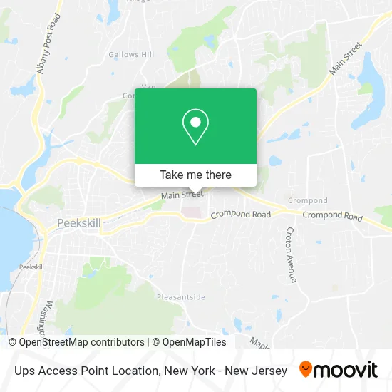 Ups Access Point Location map