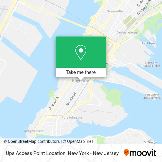 Ups Access Point Location map