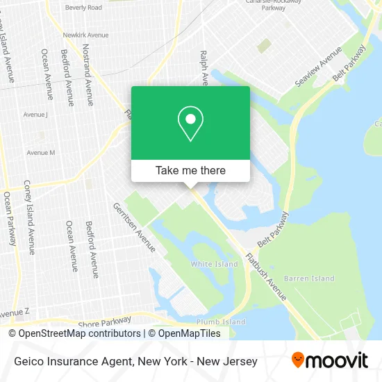 Geico Insurance Agent map
