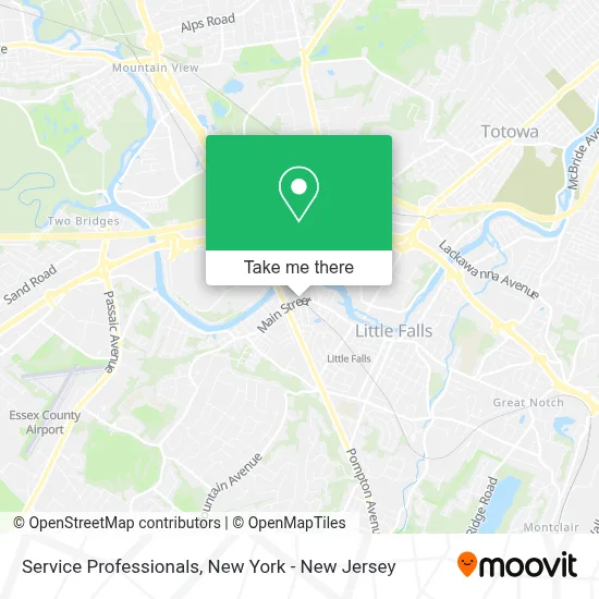 Service Professionals map