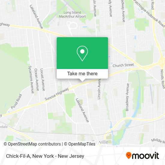 Chick-Fil-A map
