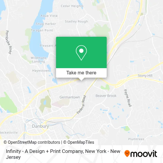 Infinity - A Design + Print Company map