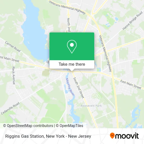 Riggins Gas Station map