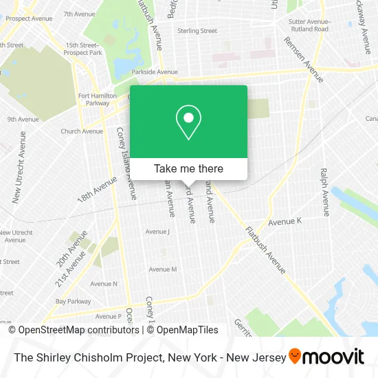 The Shirley Chisholm Project map
