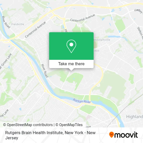 Rutgers Brain Health Institute map