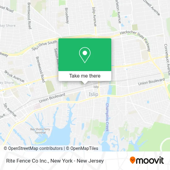Rite Fence Co Inc. map