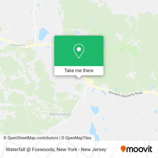Waterfall @ Foxwoods map