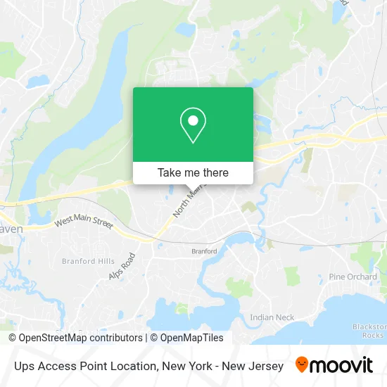 Ups Access Point Location map