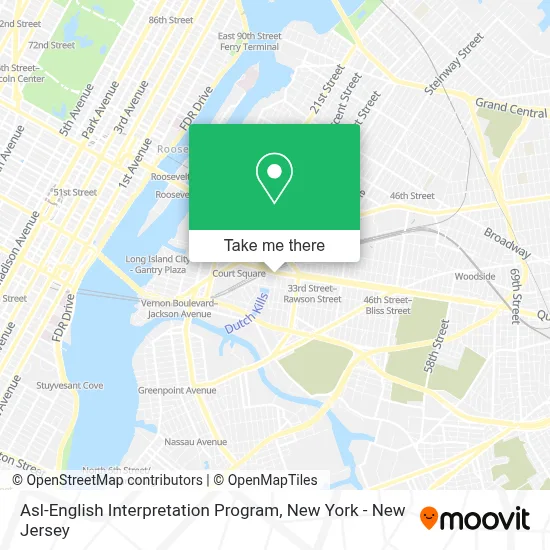 Asl-English Interpretation Program map