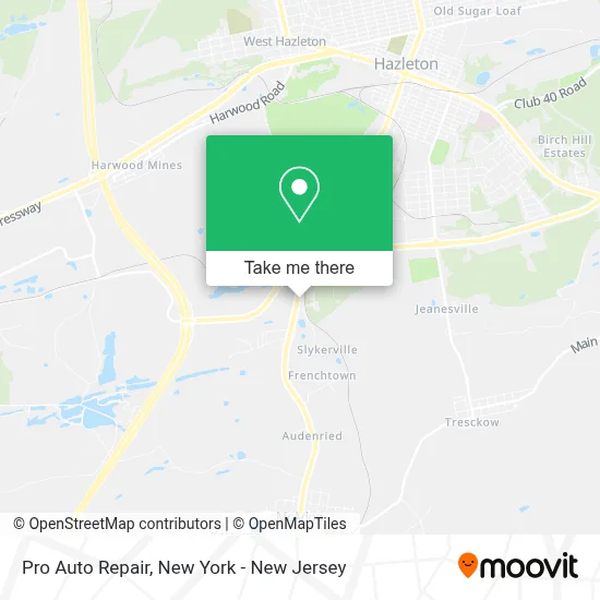 Pro Auto Repair map