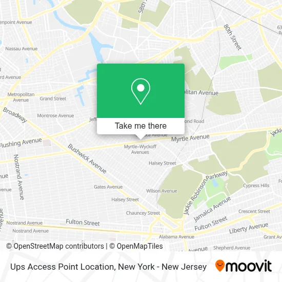 Ups Access Point Location map