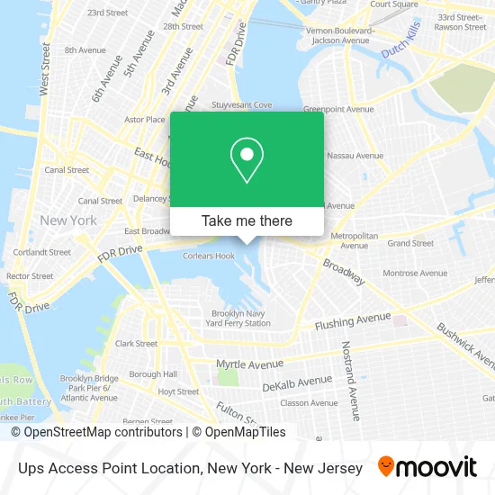 Ups Access Point Location map