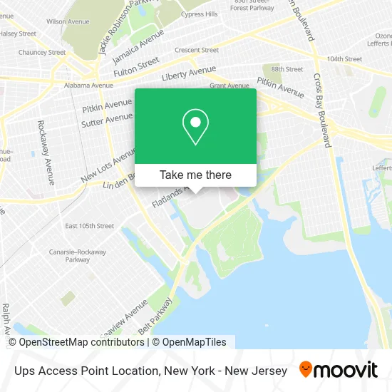 Ups Access Point Location map
