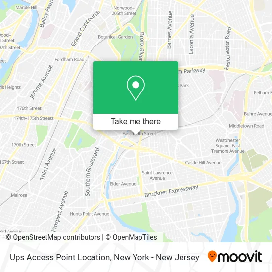 Ups Access Point Location map