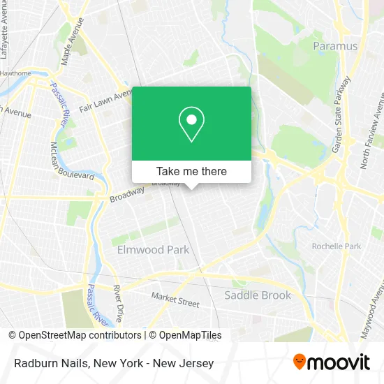 Radburn Nails map