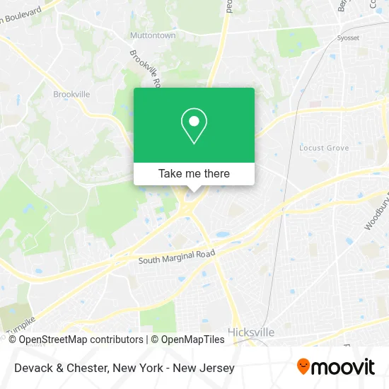 Devack & Chester map