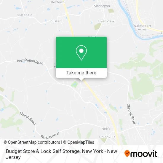Budget Store & Lock Self Storage map