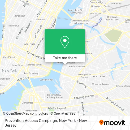 Prevention Access Campaign map