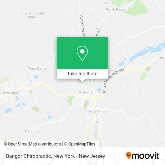 Bangor Chiropractic map
