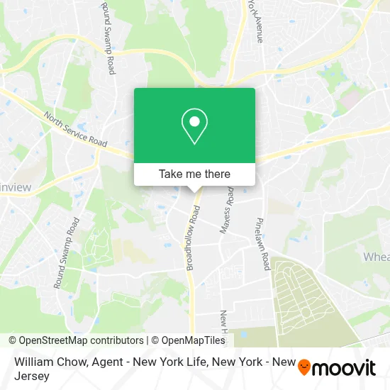 William Chow, Agent - New York Life map