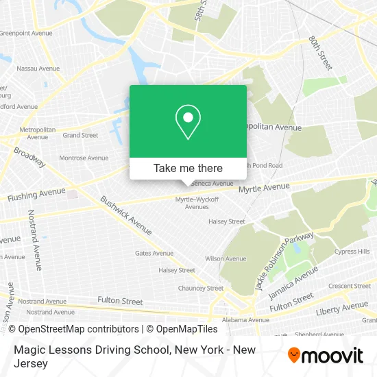 Magic Lessons Driving School map