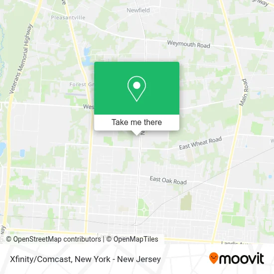 Xfinity/Comcast map