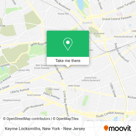 Keyme Locksmiths map