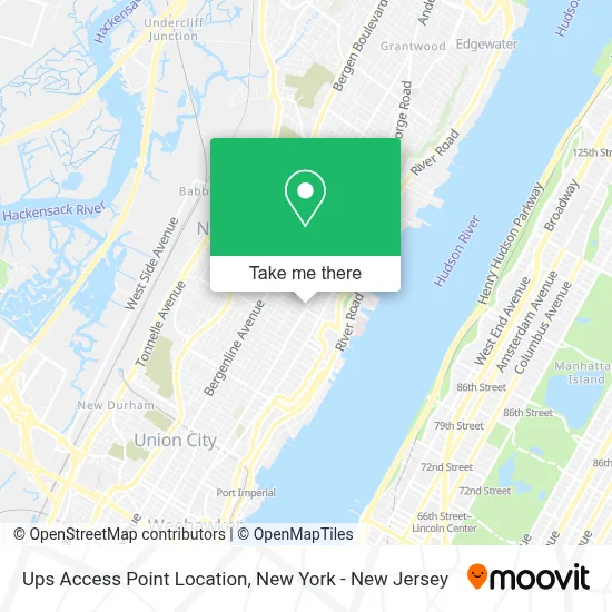 Ups Access Point Location map