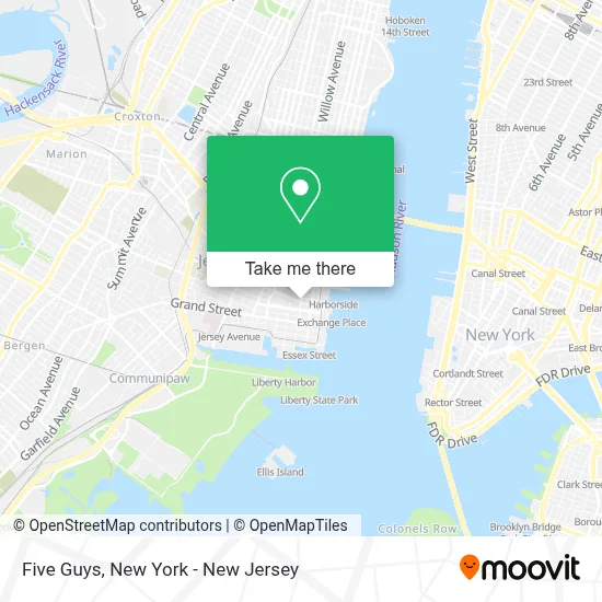 Five Guys map