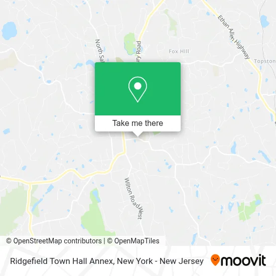 Ridgefield Town Hall Annex map