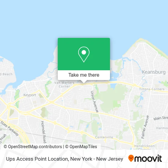 Ups Access Point Location map