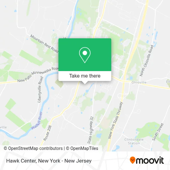 Hawk Center map