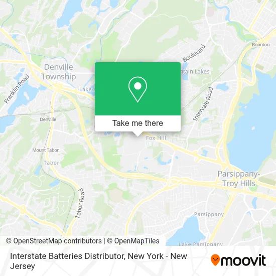 Interstate Batteries Distributor map