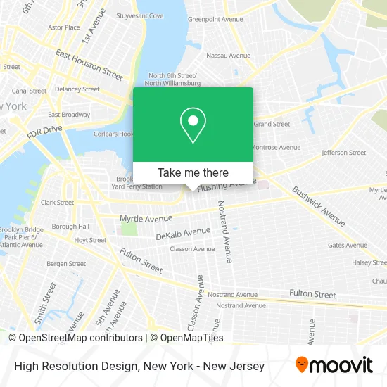 High Resolution Design map