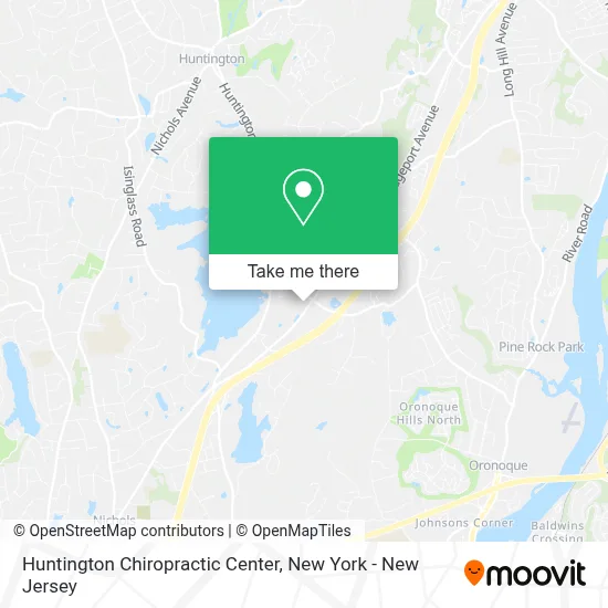 Huntington Chiropractic Center map