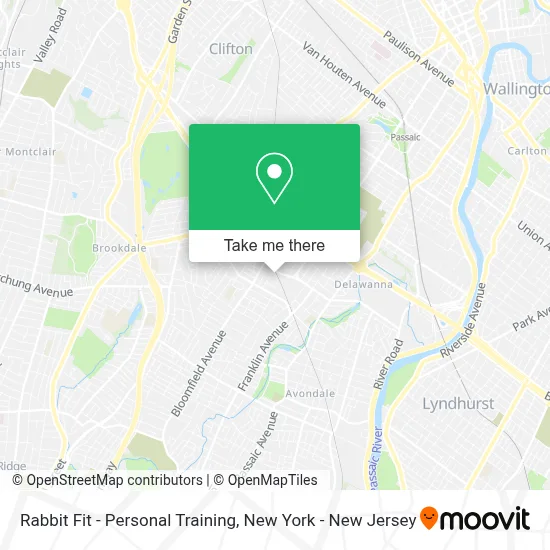 Rabbit Fit - Personal Training map