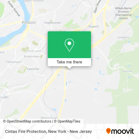 Cintas Fire Protection map