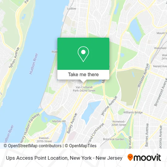 Ups Access Point Location map