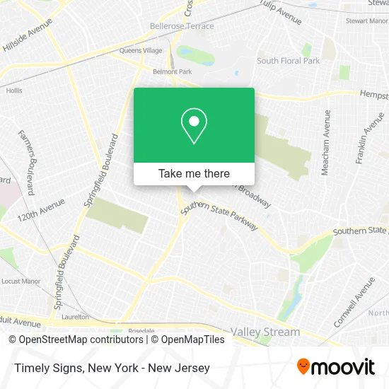 Timely Signs map