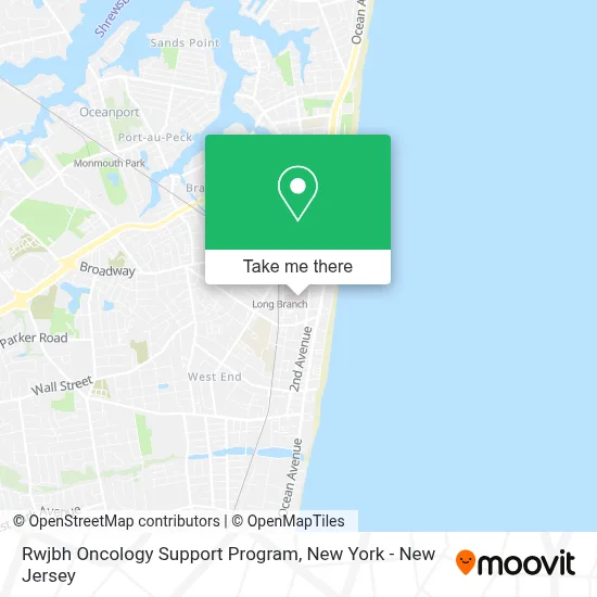 Rwjbh Oncology Support Program map