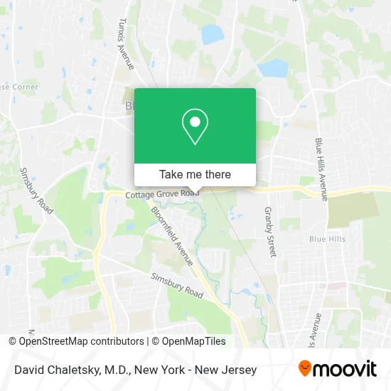 David Chaletsky, M.D. map