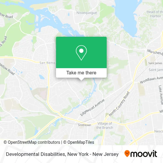 Developmental Disabilities map