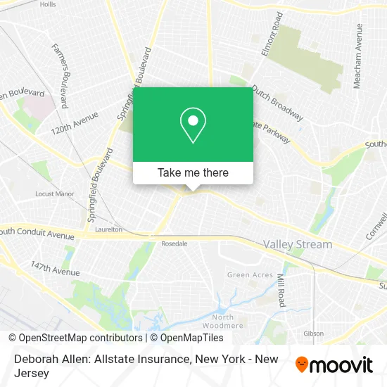 Deborah Allen: Allstate Insurance map