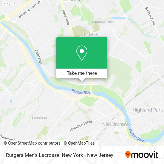 Rutgers Men's Lacrosse map