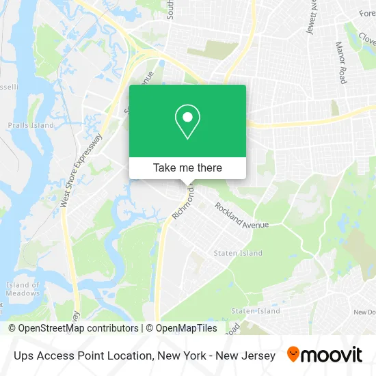 Ups Access Point Location map