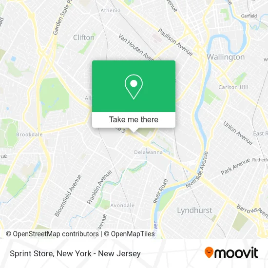 Sprint Store map